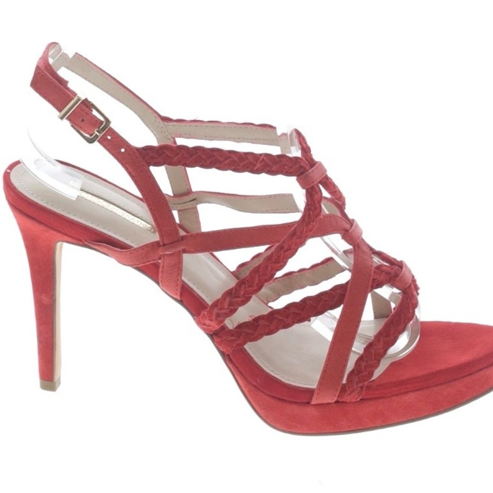 BCBGeneration ~ Strappy Stiletto Heels 👠 ~ Red ~ Size 8